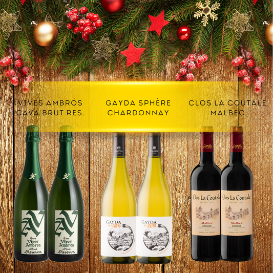 Vinobox "Brindis Navideño" - 3 Vinos / 6 Botellas